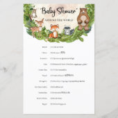 Waldtiere Kinderdusche rund um die Welt (Rückseite)