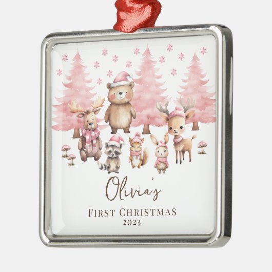 Waldtiere Kindermädchen Keepake Ornament (Links)