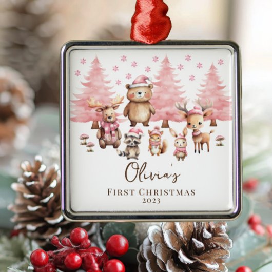 Waldtiere Kindermädchen Keepake Ornament Aus Metall