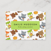 Waldtiere, Kinderspielzentrum, Aktivitätszentrum Visitenkarte (Vorderseite)