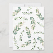 Waldtiere Kleindusche für Waldtiere Einladung (Rückseite)