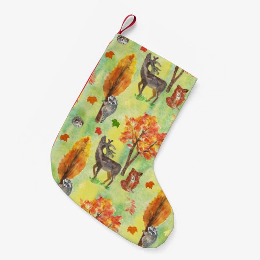 Waldtiere Kleiner Weihnachtsstrumpf (Vorderansicht (hängend))
