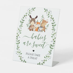 Waldtiere Kleintiere Leckerei Sockelschild