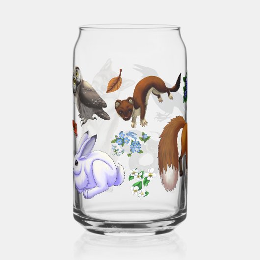 Waldtiere können Glas (Vorderseite)