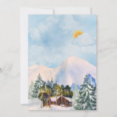 Waldtiere Landschaft Abenteuer Kinderdusche Einladung (Rückseite)