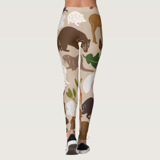Waldtiere Leggings (Rückseite)