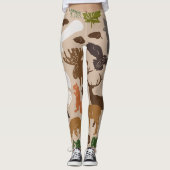 Waldtiere Leggings (Vorderseite)