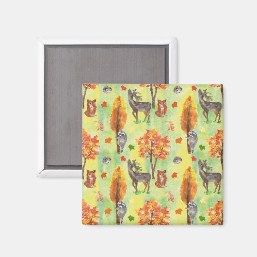 Waldtiere Magnet (Vorderseite/Rückseite)