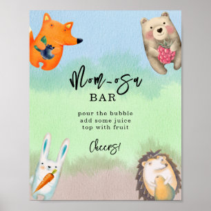 Waldtiere - Mama-osa-Bar Poster