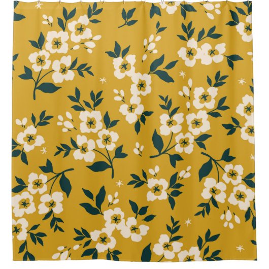 Waldtiere, Masken, Virusmuster. Duschvorhang (Vorderseite)