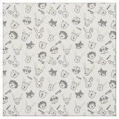 Waldtiere minimalist Neutral süße Kinderstube Stoff (Muster)