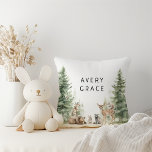 Waldtiere mit Babynamen Kissen<br><div class="desc">Die Einführung von Waldbewohnern mit Säuglingskissen - perfekt für eine niedliche und skurrile Feier! Mit einem modernen Wasserfarbenwald-Thema mit bezaubernden Geschöpfen wie Fuchs, Braunbär, Hase und Hirsch ist es ideal für eine geschlechtsneutrale Dusche. Dieses böhmische Design Set eine süße und schlichte Szene mit seiner natürlichen Landschaft von grünen Bäumen und...</div>