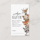 Waldtiere Moderne Babydusche Begleitkarte (Vorderseite)