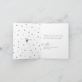 Waldtiere Moderne Babydusche Dankeskarte (Innenseite)