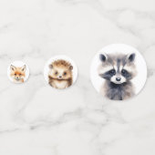 Waldtiere Moderne Babydusche Konfetti (Vorderseiten)