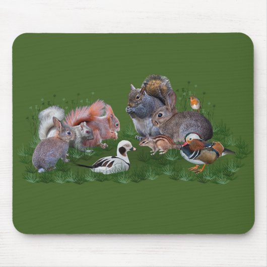 Waldtiere Mousemat Mousepad (Vorne)
