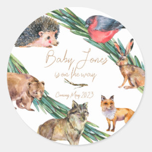 Waldtiere   MultiUse-Aufkleber   Fauna Runder Aufkleber