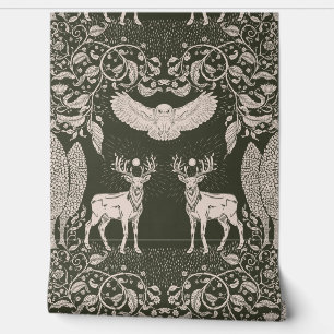 Waldtiere Mythologie Grün Tapete