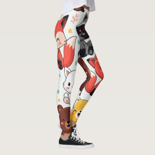 Waldtiere nahtlos leggings