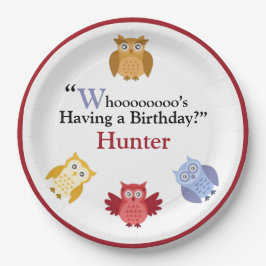 Waldtiere Name Moderne Geburtstagspartei Pappteller