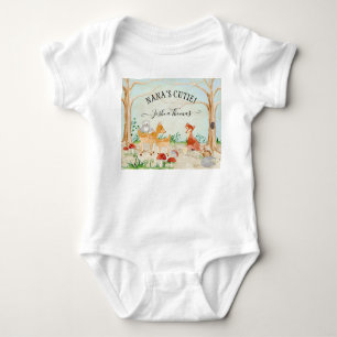 Waldtiere Nanas Süsse Deer Fox Baby Strampler