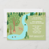Waldtiere Natur Geburtstagsparty Einladung (Vorderseite)
