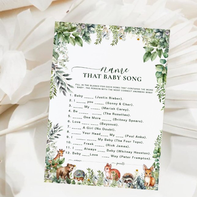 Waldtiere nennen das Baby Song Duwer Game (Von Creator hochgeladen)