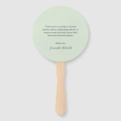 Waldtiere Niedliches Geschlecht Neutrale Babydusch Fächer (Rückseite)