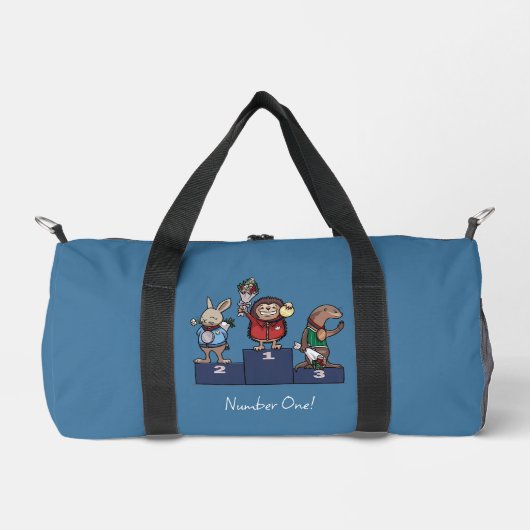 Waldtiere Nummer Eins! Geschenkpodest Kunst Duffle Bag (Vorderseite)