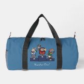 Waldtiere Nummer Eins! Geschenkpodest Kunst Duffle Bag (Rückseite)