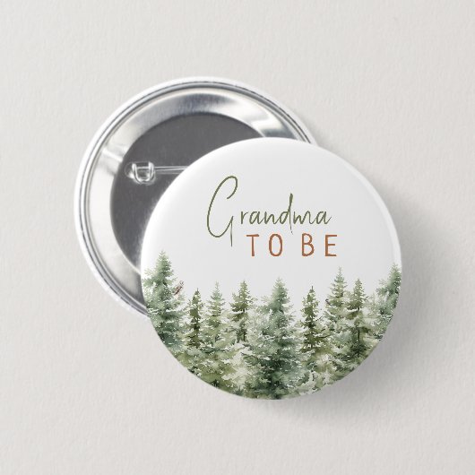 Waldtiere Oma als Waldtiere Button (Vorne & Hinten)