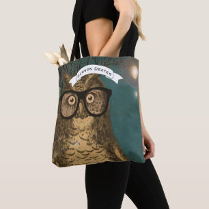 Waldtiere Owl Moon und Jupiter Tasche