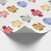 Waldtiere Owls Niedlich modern Geschenkpapier (Ecke)
