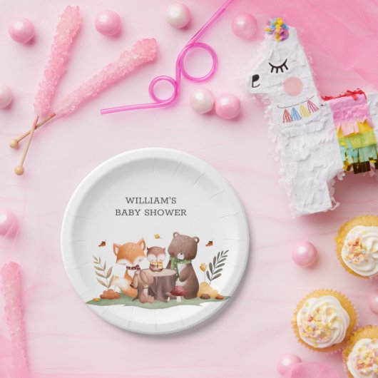 Waldtiere Pappteller (Party)