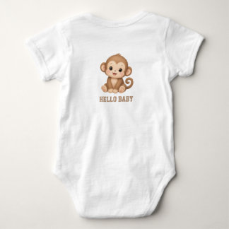 Waldtiere Picknick Süße Momente Baby  Strampler