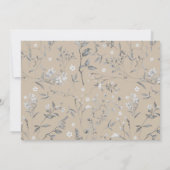 Waldtiere Pilz 1. Geburtstag Foto Einladung (Rückseite)