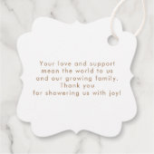 Waldtiere Raccoon Niedlich Danke Geschenkanhänger (Rückseite)