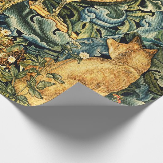 WALDTIERE, RAVEN, FOX, PEACOCK GESCHENKPAPIER (Ecke)