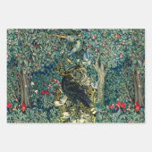 WALDTIERE, RAVEN, FOX, PEACOCK GESCHENKPAPIER SET (Vorderseite 3)