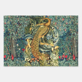 WALDTIERE, RAVEN, FOX, PEACOCK GESCHENKPAPIER SET (Vorderseite 2)