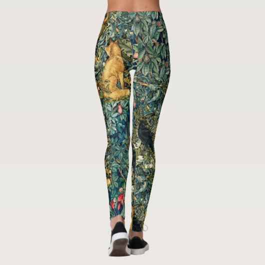 WALDTIERE, RAVEN, FOX, PEACOCK LEGGINGS (Rückseite)