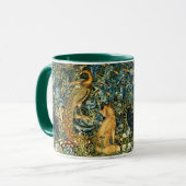 WALDTIERE, RAVEN, FOX, PEACOCK TASSE (Vorderseite Links)