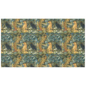 WALDTIERE, RAVEN, FOX, PEACOCK TISCHDECKE (Vorderseite (Horizontal))