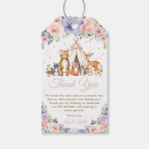 Waldtiere Rosa und Lila Flora Vielen Dank