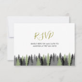 Waldtiere RSVP Karte (Vorderseite)