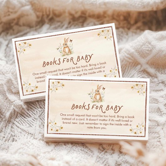 Waldtiere Rustikale Bücher für Baby Begleitkarte