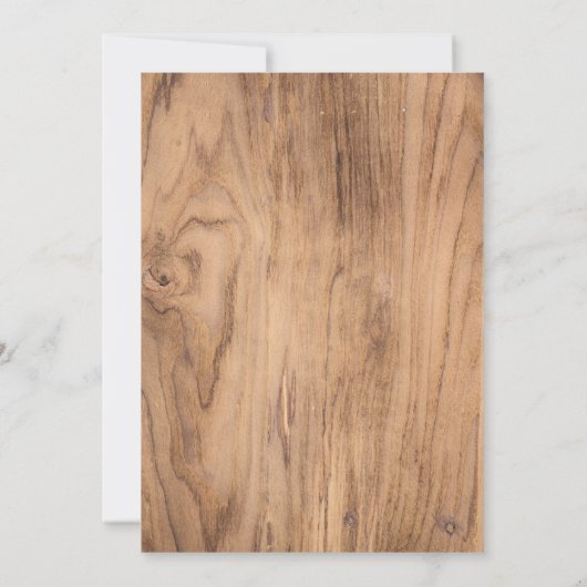 Waldtiere Rustikale Kinderdusche Einladung (Rückseite)