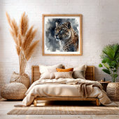 Waldtiere Rustikale Wandkunst | Naturposter Poster
