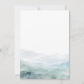 Waldtiere Rustikale Winter Boy Babydusche Einladung (Rückseite)