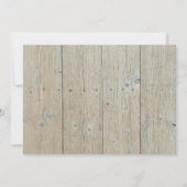 Waldtiere Rustikales Foto Kinderdusche Einladung (Rückseite)